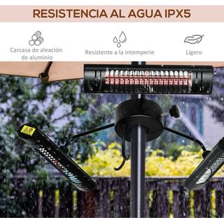 Calefactor Eléctrico Metálico Negro