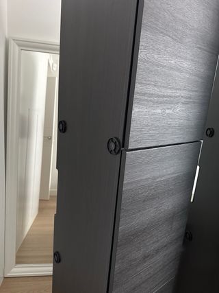 Mueble Besta Ikea 3 cuerpos negro