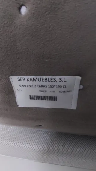 Colchón Grafeno 150 anchox190 largo×27 alto