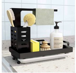 Organizador Fregadero Acero Negro