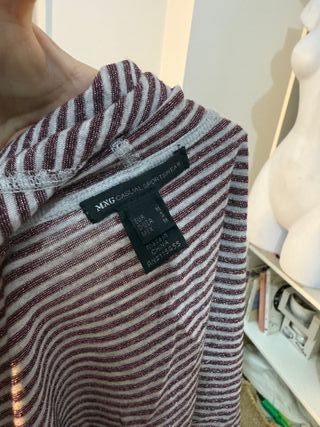 Jersey con capucha Y2K a rayas - Mango