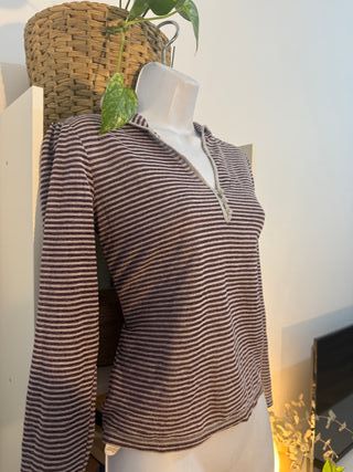 Jersey con capucha Y2K a rayas - Mango