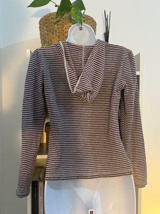 Jersey con capucha Y2K a rayas - Mango