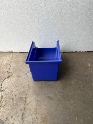 2 Cajas de plástico azules