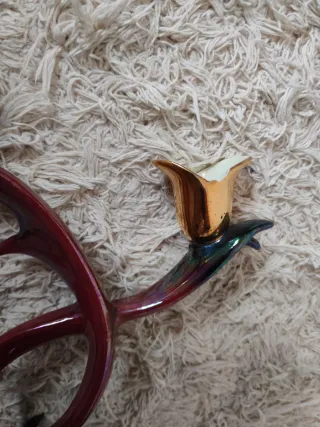 Candelabro y espejo vintage años 60