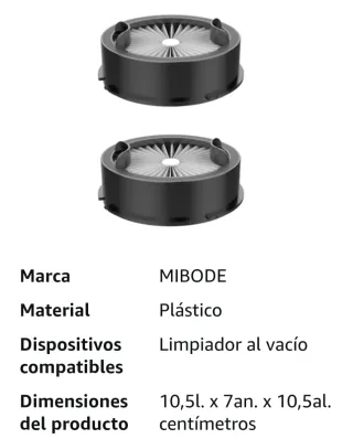 Filtro V28 Aspiradora MIBODE