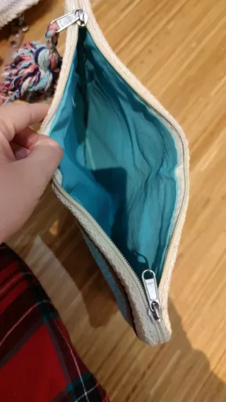 Bolso de mano Oysho tejido multicolor