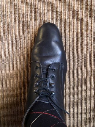 Botines de piel negros