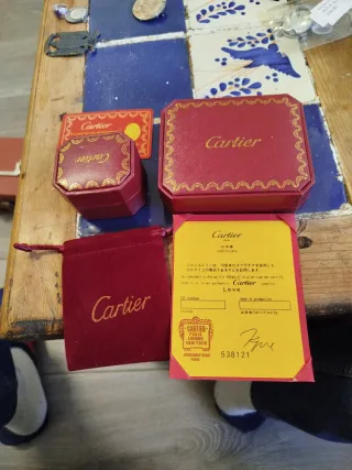 Scatole Cartier per Orologi e Anelli con Certificato