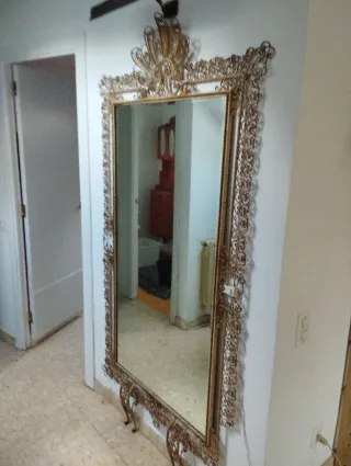 Espejo antiguo forja grande
