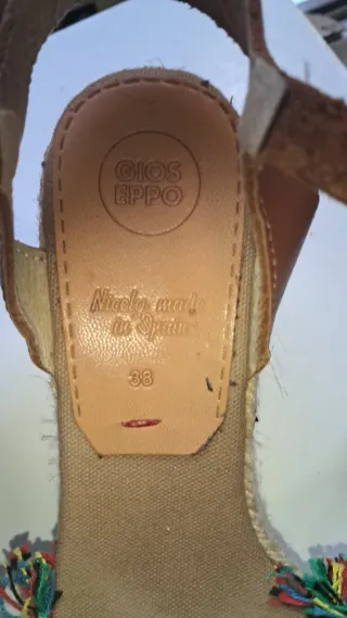 Sandalias Boho Marrón Multicolor