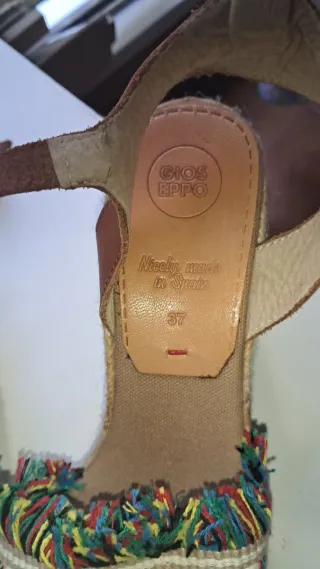 Sandalias Boho Marrón Multicolor