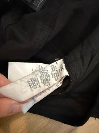 Minifalda de pana negra - Mango talla M algodón