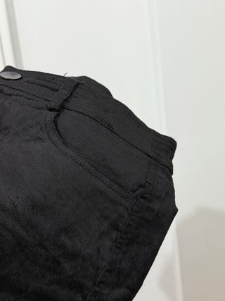 Minifalda de pana negra - Mango talla M algodón