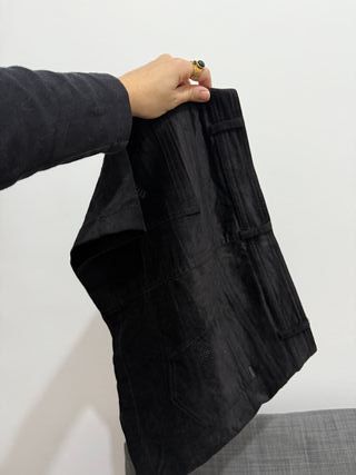 Minifalda de pana negra - Mango talla M algodón