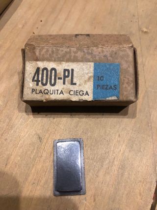 400-PL Plaquita Ciega 10 Piezas