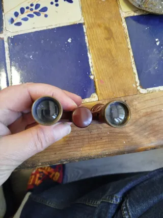 Binoculares Antiguos Marrones