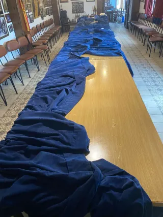 4 Mesas 2x1 con enaguillas y soportes