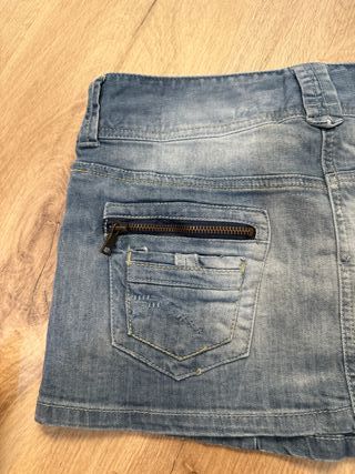 Minifalda vaquera y2k // falda corta denim XS