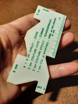 Necchi righello da cucito vintage