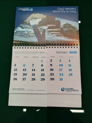 Calendario da tavolo 2026 Columbia Threadneedle