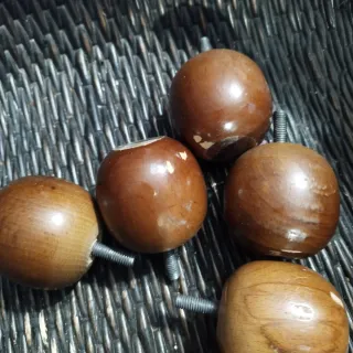 Patas de somier de madera (8 unidades)