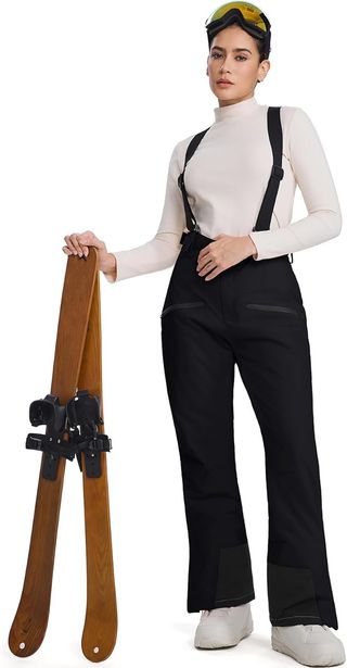 Pantalones de esquí negros mujer Talla XL