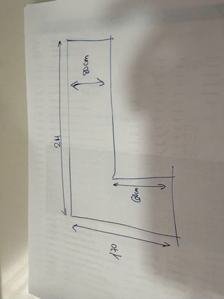 Mesa de oficina en L con cajoneras