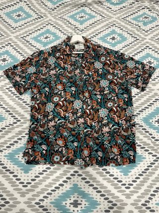 Camisa estampada manga corta