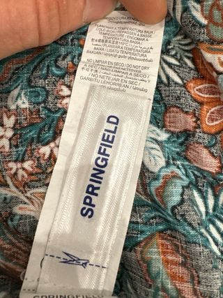 Camisa estampada manga corta