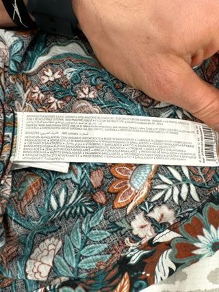 Camisa estampada manga corta