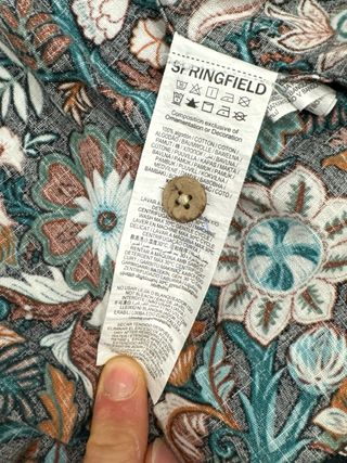 Camisa estampada manga corta