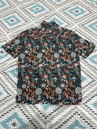 Camisa estampada manga corta