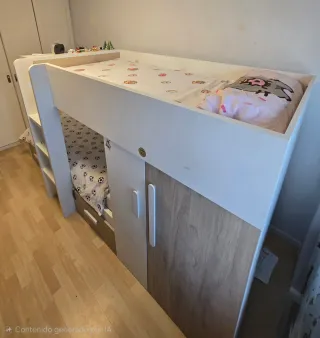 Litera tren con armario y cajones (Conforama)