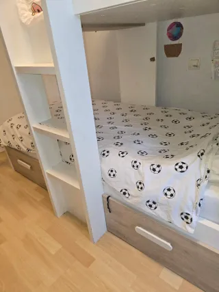 Litera tren con armario y cajones (Conforama)