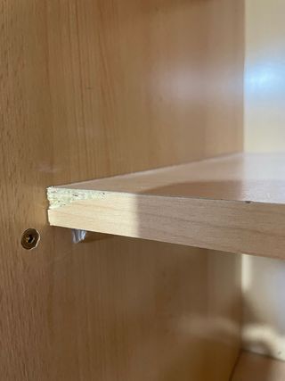 Armario 3 puertas y 2 cajones madera