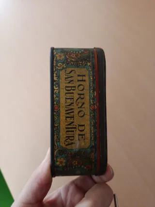 Caja Metal Antigua Horno San Buena