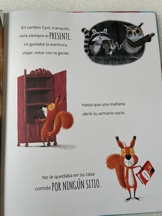 Libro infantil Dos ardillas y una piña