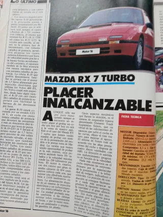 Revista automovilismo Motor 16 Num 177 Marzo 1987
