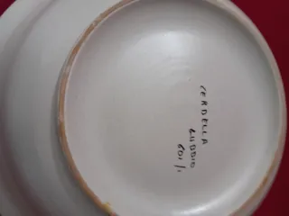 Grande Catino-Ceramica Cerbella Gubbio-Numerato
