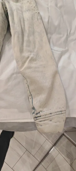 Giubbotto Primark Denim Bianco e Blu