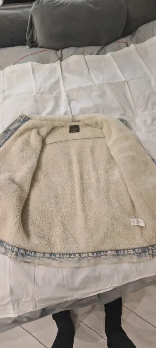 Giubbotto Primark Denim Bianco e Blu