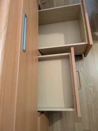 Cama nido de madera con cajones