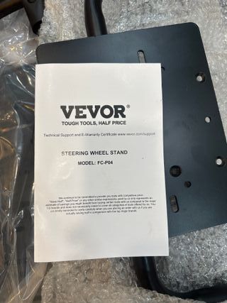 VEVOR Soporte Plegable para Volante de Carreras Cabina