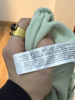 Pantalón de chándal terciopelo con strass - T.M