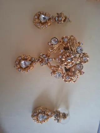 Aderezo Fallera Niña Dorado