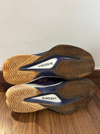 Zapatillas Tenis Lacoste Azul y Rosa