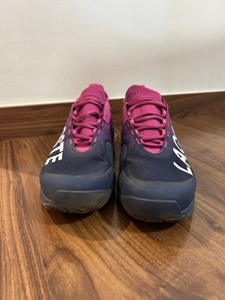 Zapatillas Tenis Lacoste Azul y Rosa