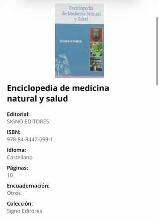 ENCICLOPEDIA MEDICINA NATURAL Y SALUD