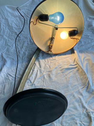 Lámpara FASE 520C Metal Negra y Plateada